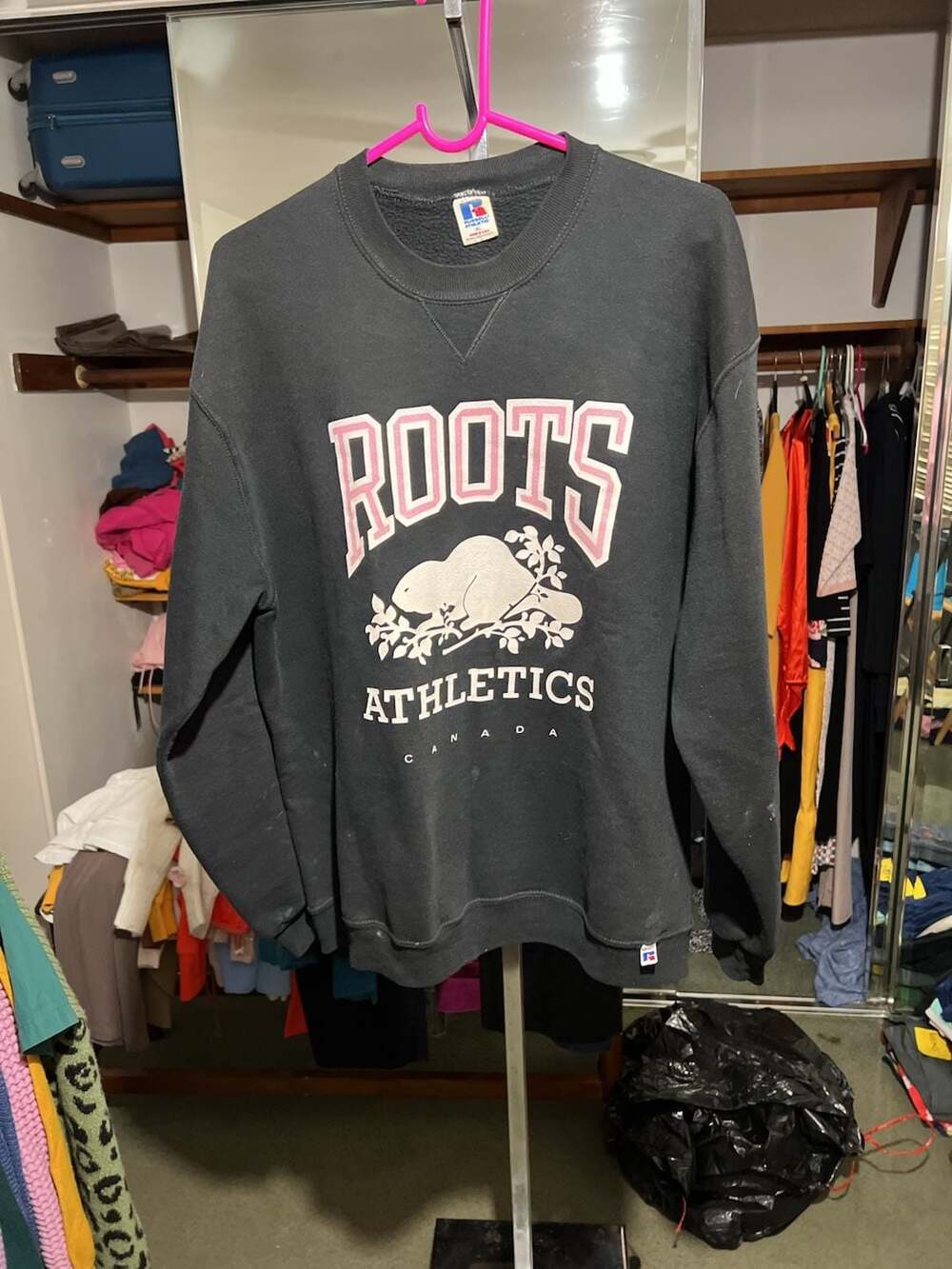 Vintage Russell Athletic Roots Athletics Canada Beaver Logo Crewneck Sweatshirt